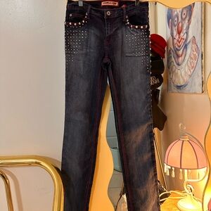 Y2K Vanilla Star Studded Jeans